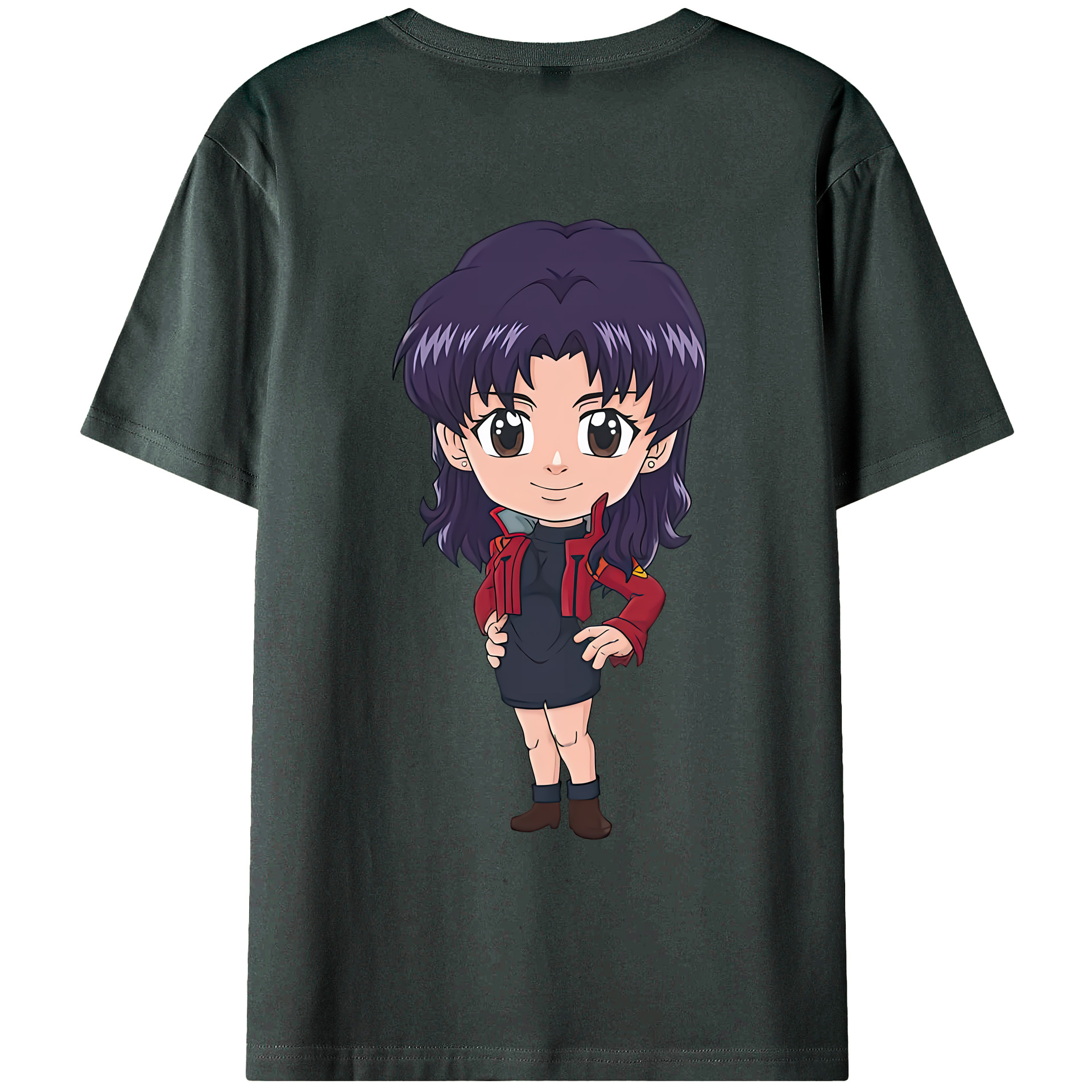（画像用） EVA 新世紀エヴァンゲリオン 綿100％ メンズ半袖Tシャツ（バックプリント） 通気性